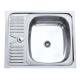 0.6mm 0.8mm Single Bowl Sink With Drainboard