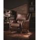 antique Europe style leather hotel single sofa,#K622