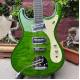 Custom Mosrite Electric guitar JRM Johnny Ramone Guitar with Water Ripple in Green Color