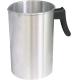 Candle Making Pouring Pot, Pouring Pitcher 4 pounds, 2500ml Cup Heat-Resisting Handle Wax Melting Pot in Silver Color