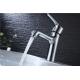 Single Lever Contemporary Sink Faucets Chrome Plated Finish With Extra Large Round Spout