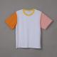 Gender Neutral Custom Personalized T Shirts Organic Cotton Color Block