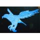 Outdoor lighted eagle