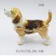 Handmade dog shape animal print jewelry box for Jewelry dog trinket boxes