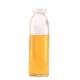 Empty Round Glass Juice Bottles , Portable Raindrop Flavored Water Bottle