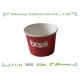 16oz Sea Food Disposable Paper Bowl Takeaway Customized Logo Flexo Printing