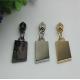 Professional hardware factory new design NO.5 hot sale zinc alloy nickel color zipper puller slider for handbag