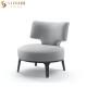 Rest Leather Modern Leisure Chair With Solid Wood Legs