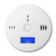 Audio / Visual Alarm Gas Detector , Carbon Monoxide And Gas Detector 85dB Sound Level