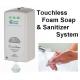 Automatic Commercial Foaming Hand Soap Dispenser 1000ml Wall Mount Installation