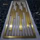 PVD  Stainless Steel Room Divider , 30mm Laser Cut Decorative Steel Privacy Panel