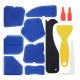 Caulking Tool Silicone Sealant Finishing Grout Tools Kit 12 Pieces Caulk Skirting Boards & Base Boards Replaceable Pads