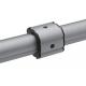 D28mm Aluminum Lean Tubes Pipe Rack System Rotary Bearing 13 Degree