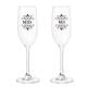 High Quality Champagne Flute Set Couple Lead Free Crystal Clear Wine Glass Gift