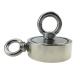 D75mm 200 kg Pull Force Double Sided Round Strong Magnetic Fishing Kit Salvage Magnet with Hook