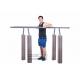 outdoor fitness equipments WPC materials based double bar with TUV certificates