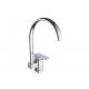 Single Hole Black Kitchen Faucets Stainless Steel Handle Material Pull Down Spray Type