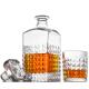 TANGSON 850ml Decanter House Glassware Crystal Whiskey Decanter Set