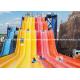Theme Park Custom Water Slides Steel Structure For Hotel / Resorts Used