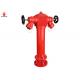 Pillar Fire Suppression Valve , Red Epoxy Cast Iron Fire Hydrant Pressure Relief Valve