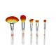 Premium Cosmetic Brush Tools Transparent Resin Handle With Real Flower