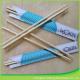 5.0mm Thickness Chinese Food Round Bamboo Chopsticks Customized With Paper Sleeve