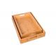 Antimicrobial Non-toxic rectangular  Customized Bamboo Serving Tray