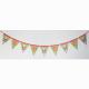Christmas Triangle Flag Bunting santa and candy