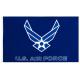 US Air Polyester Fabric Rectangle Banner Flags