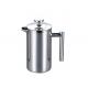 Eco Friendly Coffee & Tea French Press Pot Sets Stainless Steel Teapot 1000ml/1500ml