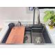 Nano Finish Apron Stainless Steel Kitchen Sink High Heat Resistance And Durability