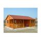 Environmental Friendly Outdoor Wooden House 800*700cm With 2 Bedrooms