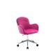 Tomile Red Velvet Shell Back Chair / 8.6KGS Living Room Computer Chair