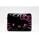 hello kitty  laptop case with highlighted PU leather, Flexible Sponge adhensive with grey soft pu handling cosmetic bag