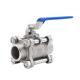 Male Connection Stainless Steel 304 316 Weld 3 Piece Ball Valve for Joining Pipe Lines