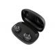 Black True Wireless In Ear Earbuds / Noise Cancelling Wireless Bluetooth Earphones