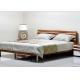 Simple Style Bedroom Suite Furniture King Size Bed With Melamine Metal Feets