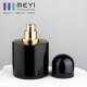 Wholesale Round Shape Black Color 50ml Perfume Bottle Packaging With Round Cap
