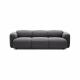 Nordic Style Home Furniture 3 Seater Fabric Swell Wooden Modern Living Room Sofa Cum Bed.