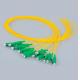 Simplex Optical fiber optic pigtail , LC/APC singlemode 2.0mm  yellow LSZH cable