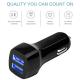Car charger 5V2.1A2.4A3.1A dual USB duckbill car charger car phone charger