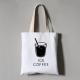 Wholesale Fashion School Custom Printing Logo Canvas Handbag For Women ,Cotton Shoulder Tote Shopping Bag