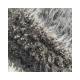 Long Pile Faux Fur Fabric with Tip-Dyed Pattern and 1200gsm