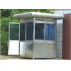 Custom Portable Stainless Steel Security Guard Booths , Sentry Box