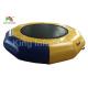 Customized Yellow 5m D Inflatable Water Toy / Floating PVC Trampoline For Water Park