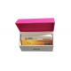 Hot Stamping Magnet Gift Box Packaging Textured Surface With Pink Color