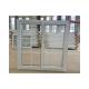 80mm Single PVC Sliding Window Single Glass Tempered Glazed White UPVC With Mosquito Mesh