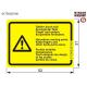 ATM Machine ATM spare parts 1750225100 CINEO C4060 WARNING LABEL MOVING PARTS (37X52) 01750225100 IN MOUDLE 1750126457