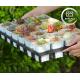 Durable Plastic Planter Tray 24 Hole Succulent Nursery Pot Cultivation Tray for Garden