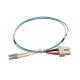 OM3 / OM4 UPC LSZH Fiber Optic Patch Cord with Red Black Boot